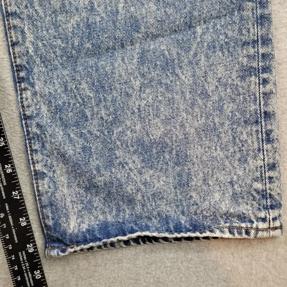 Levi Strauss & Co. 501 Original Fit Jeans Mens 40x30 Blue Acid Wash Button Fly